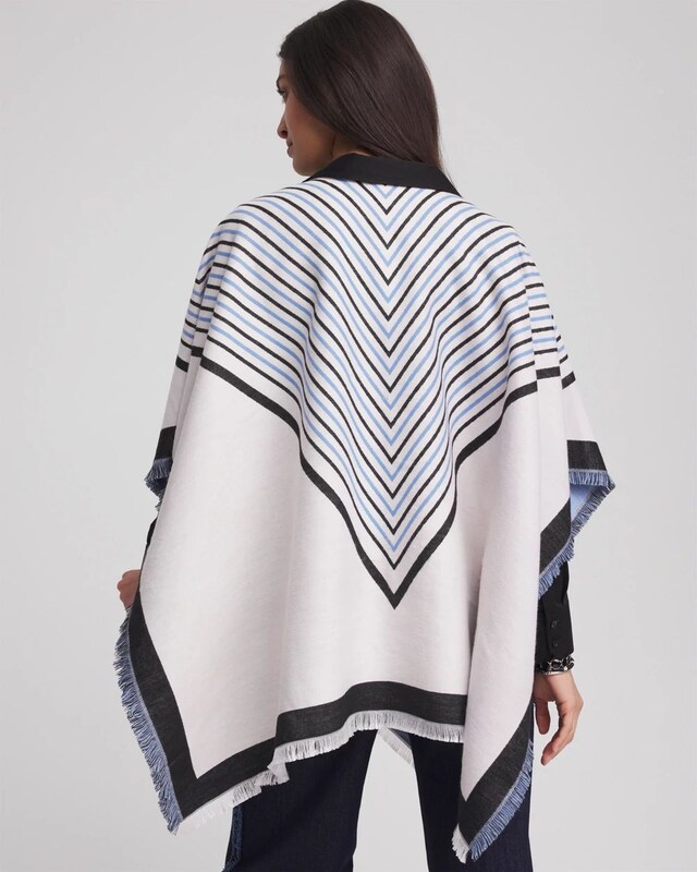 Woven Reversible Ruana - image 4